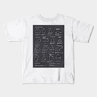 Geometric Formulas Kids T-Shirt